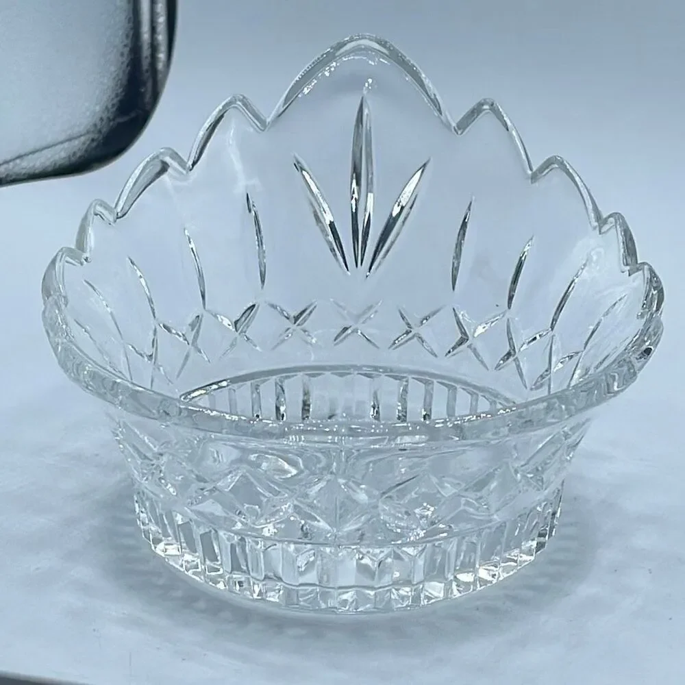 Vintage crown Crystal candy dish or serving bowl.